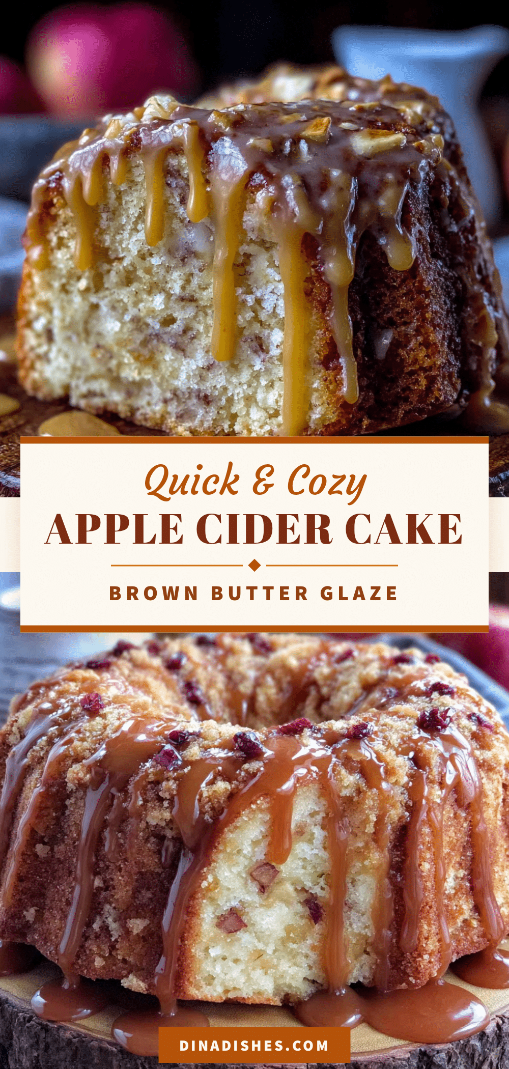apple cider cake with brown butter glaze recipe