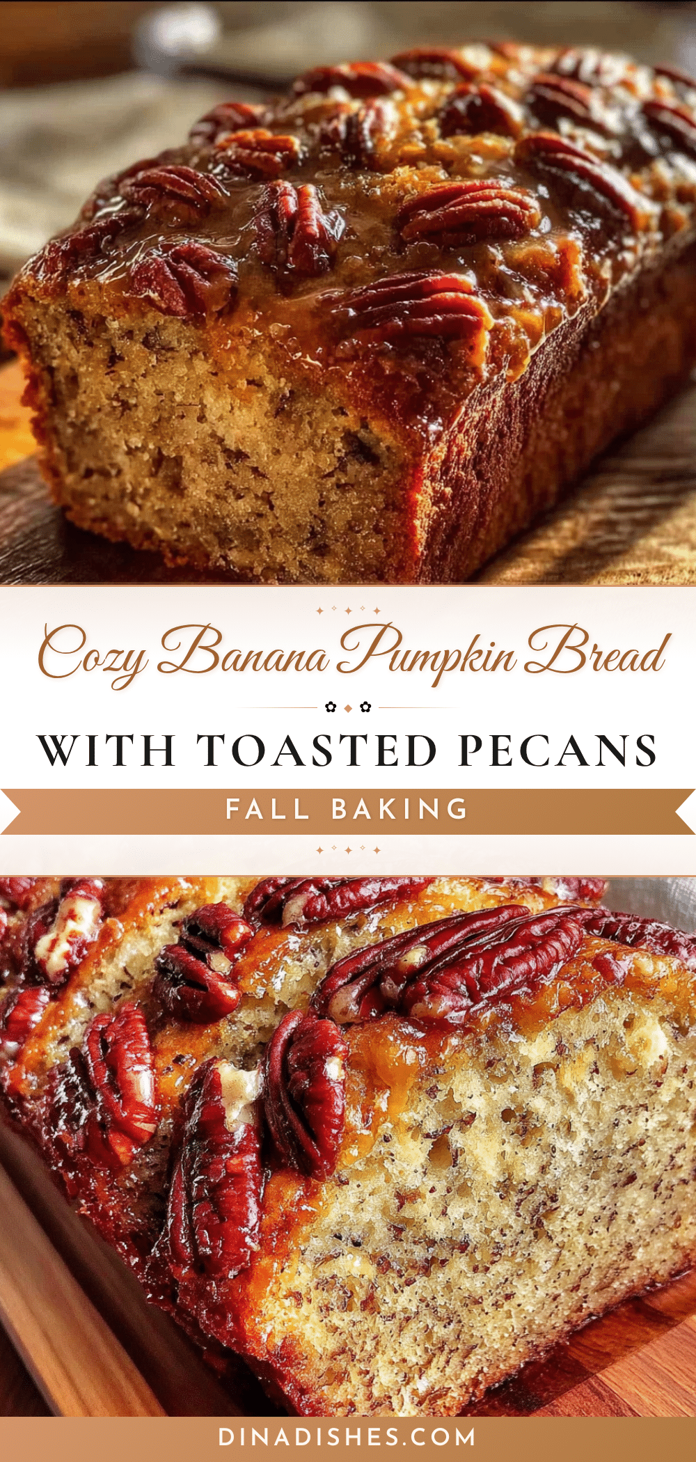 banana pumpkin bread with toasted pecans recipe