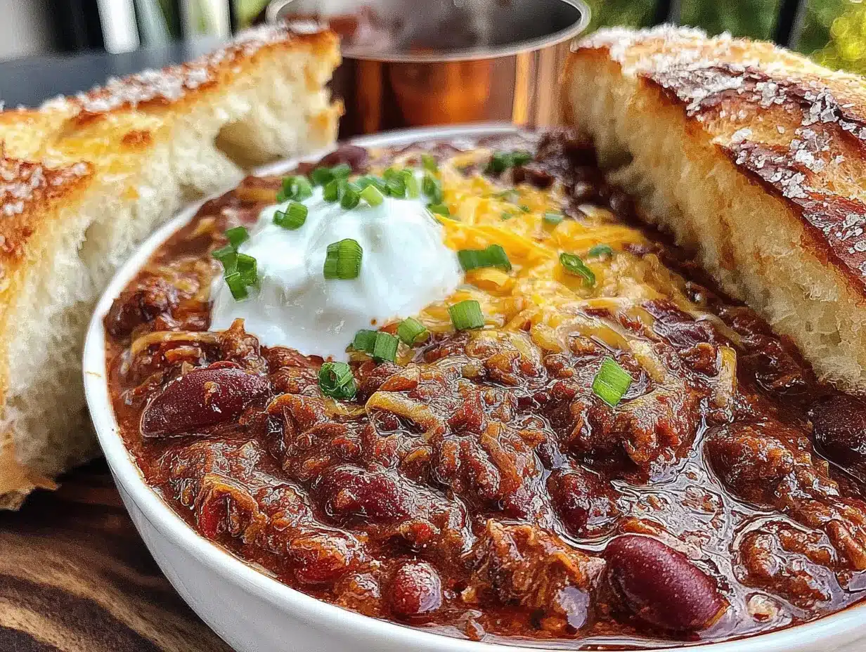 best easy three-bean crockpot chili recipe preparation steps
