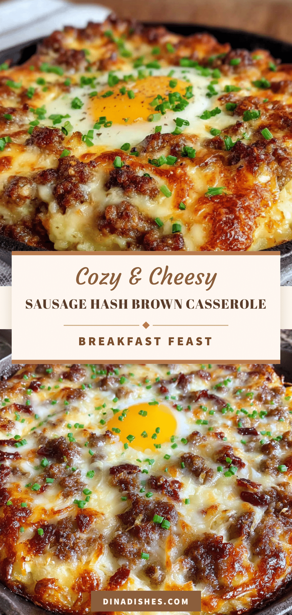 breakfast casserole with sausage and hash browns recipe