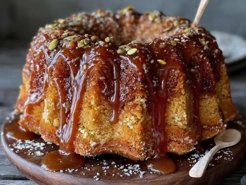 brown butter pumpkin bundt cake - featured image