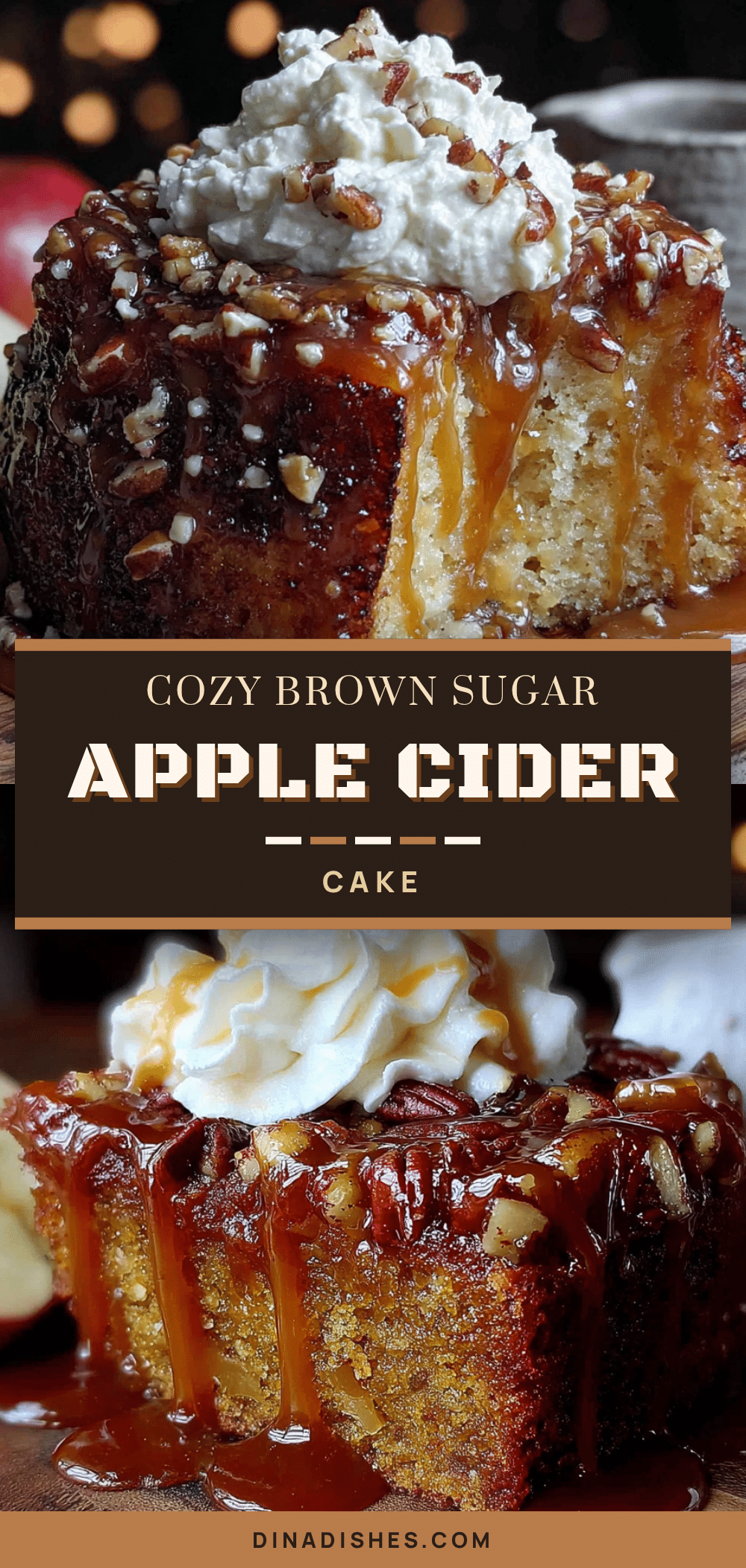 brown sugar apple cider cake recipe