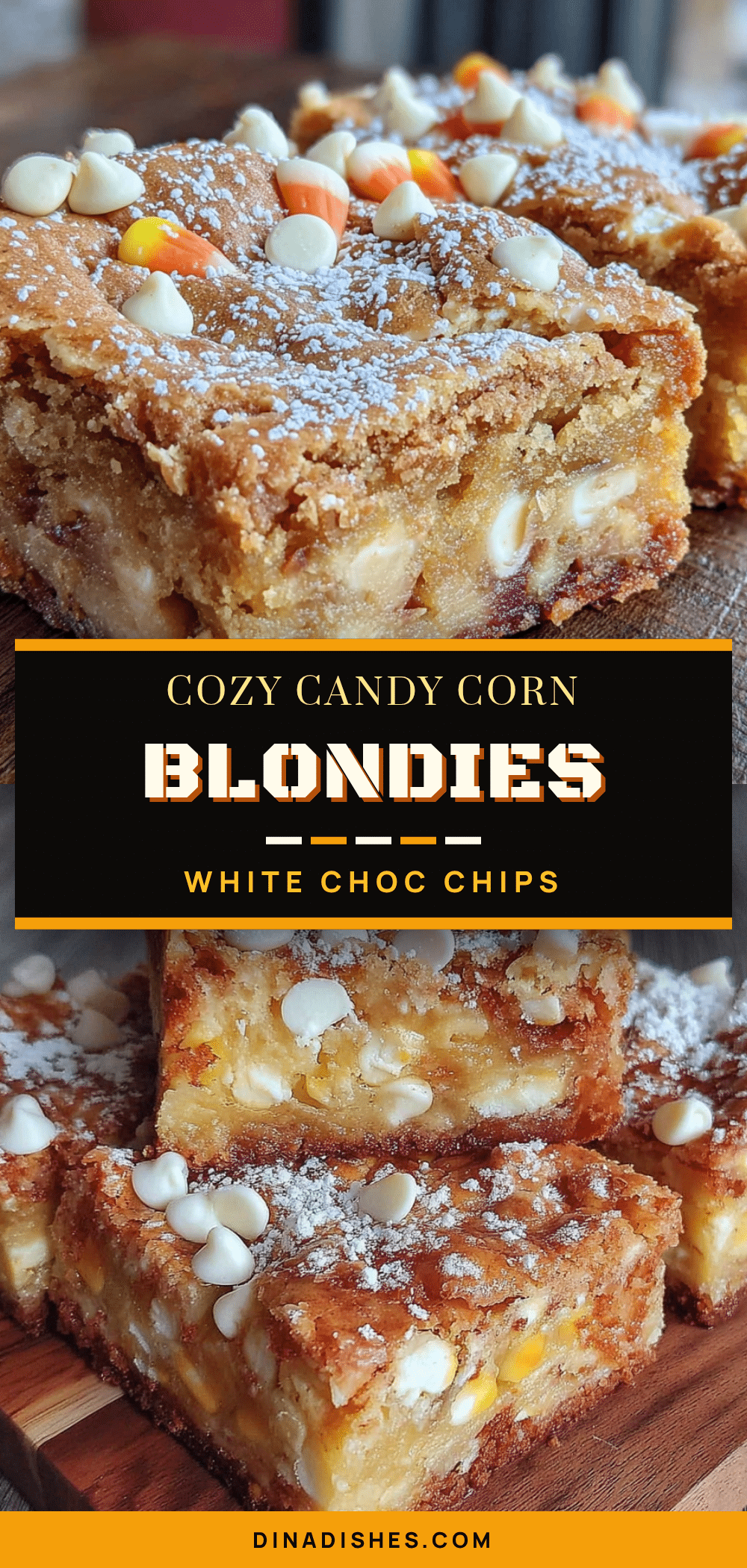 candy corn blondies recipe
