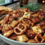 Chex mix with ranch and everything bagel seasoning - featured image