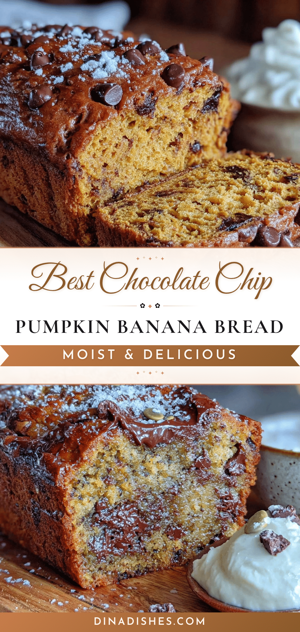 chocolate chip pumpkin banana bread recipe