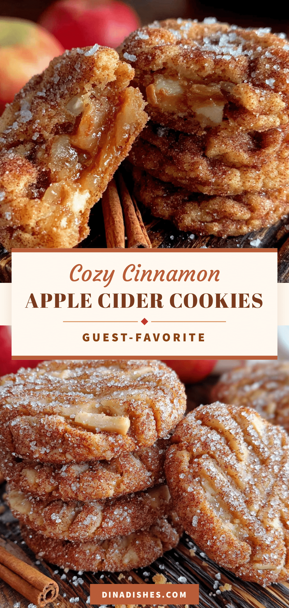 cinnamon sugar apple cider cookies recipe