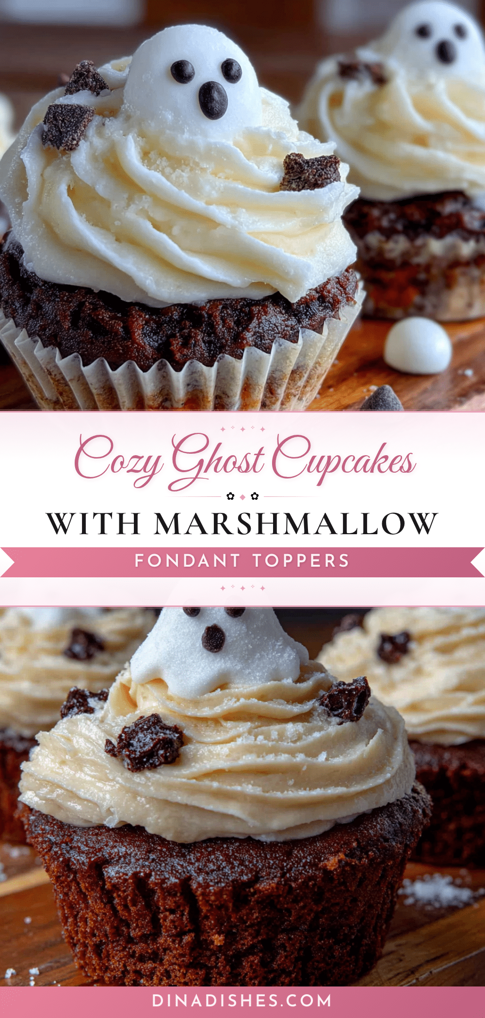 cozy ghost cupcakes recipe