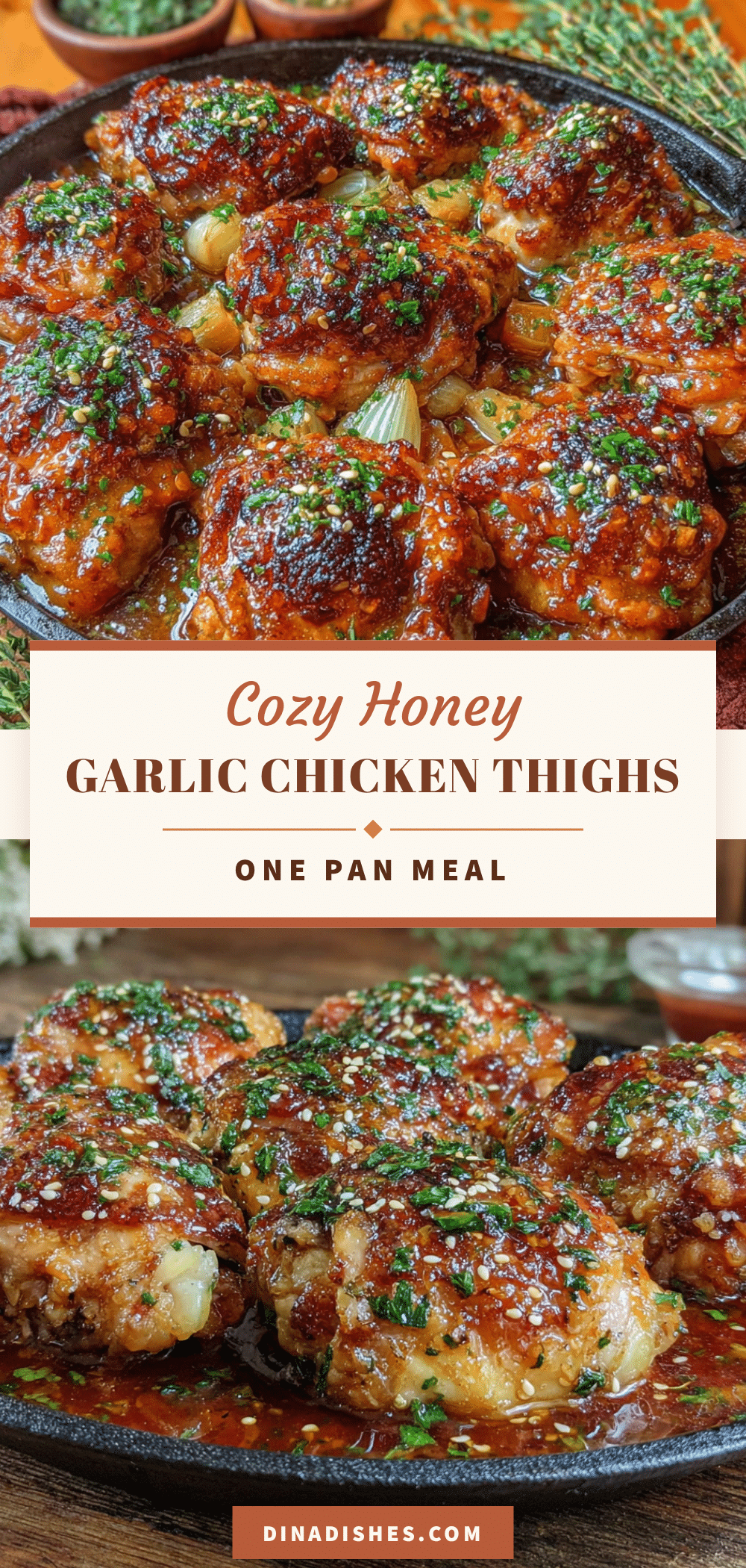 cozy honey garlic chicken thighs recipe