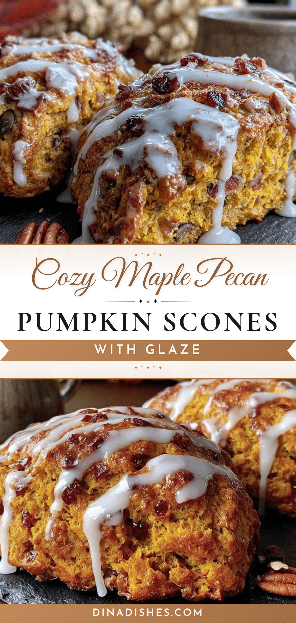 cozy maple pecan pumpkin scones recipe