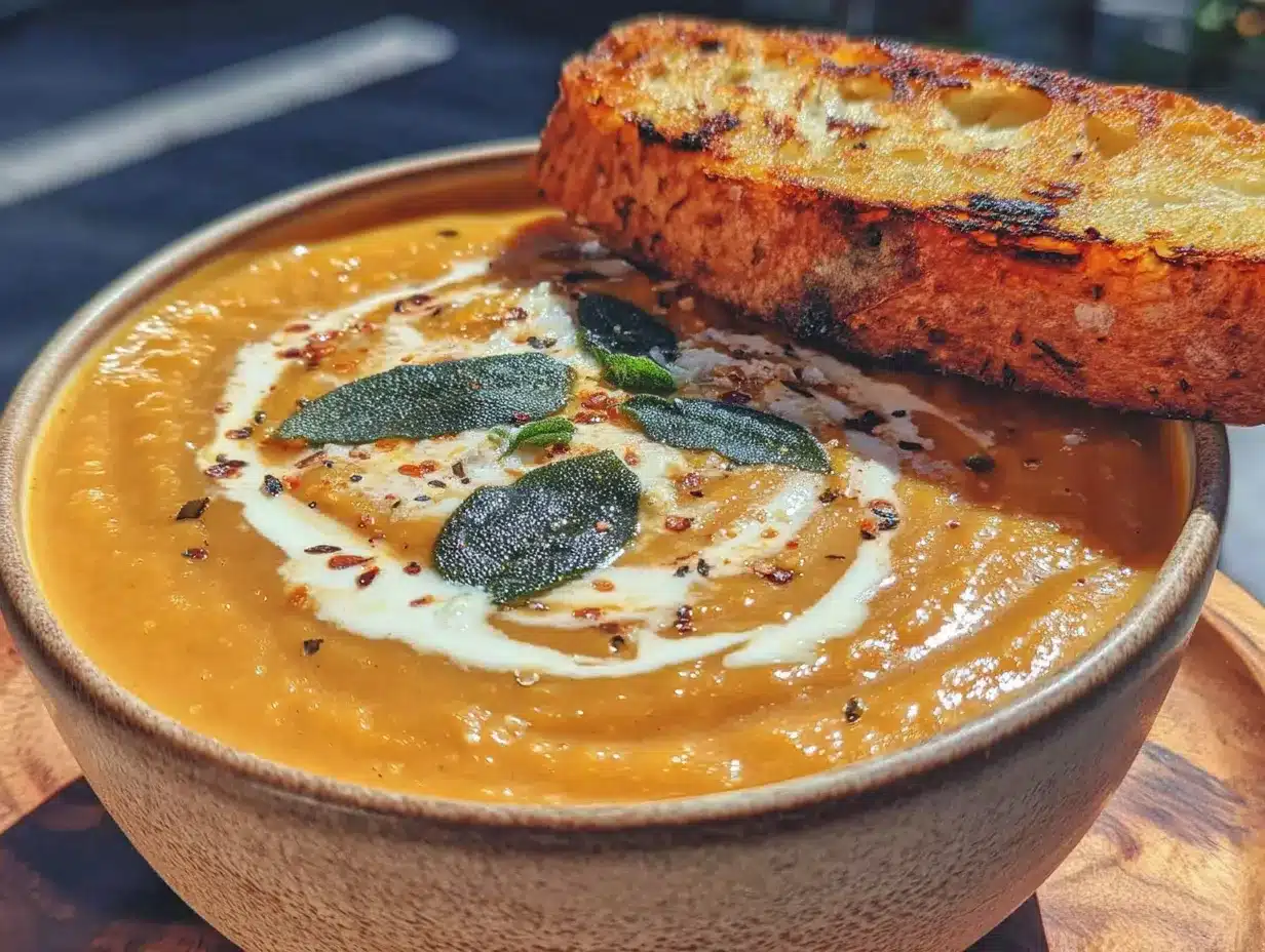 cozy pumpkin soup preparation steps