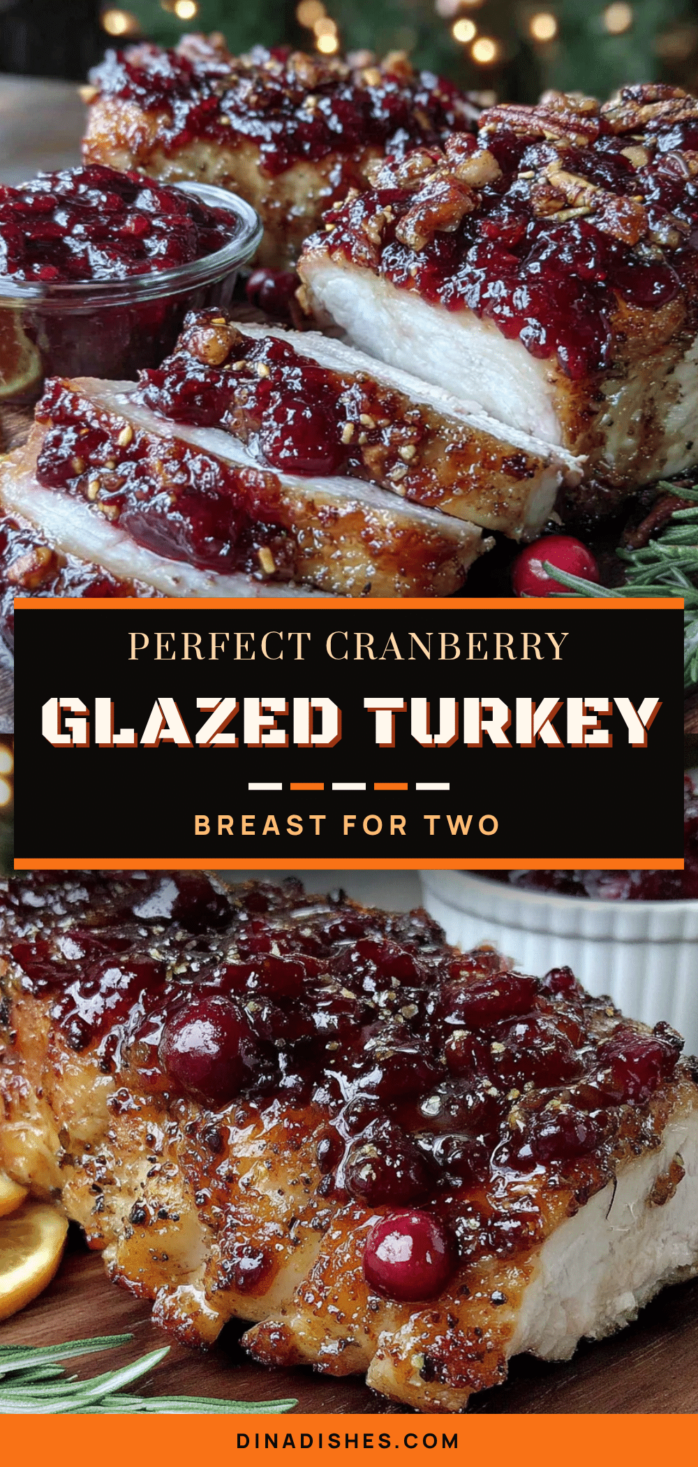 cranberry orange glazed turkey breast recipe
