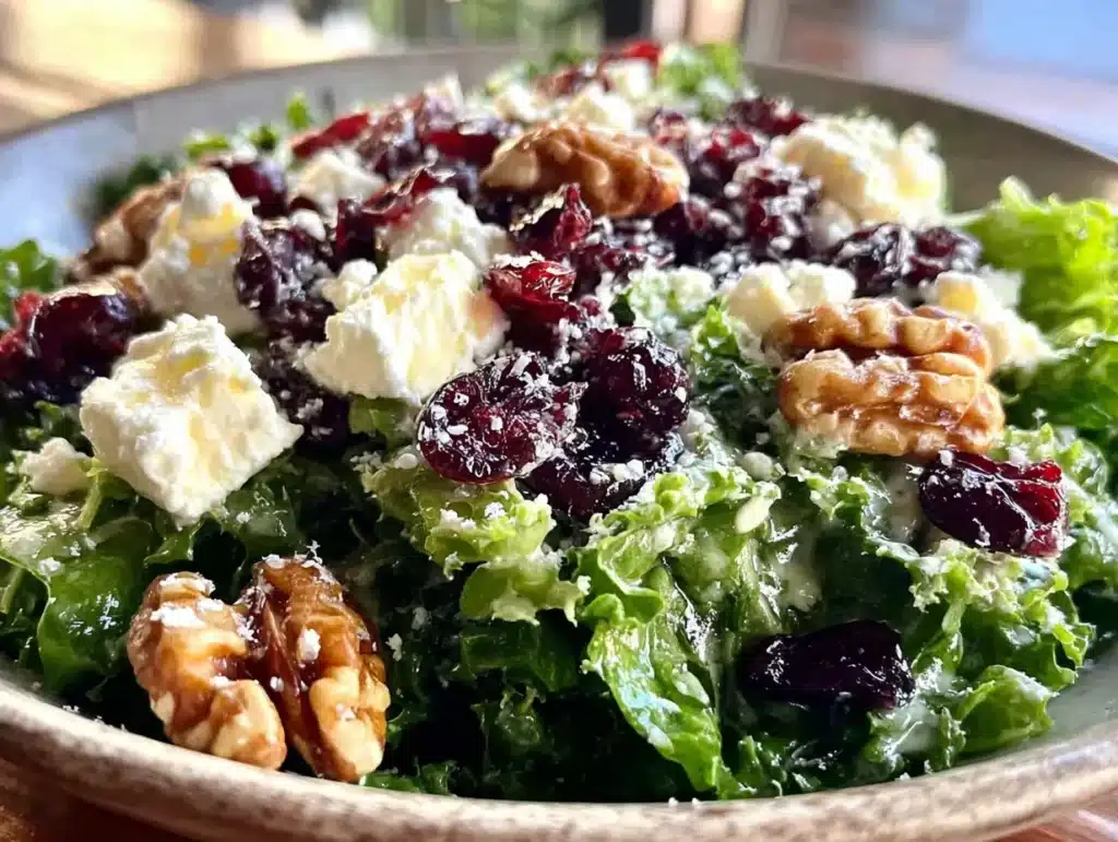 cranberry walnut thanksgiving salad - featured image