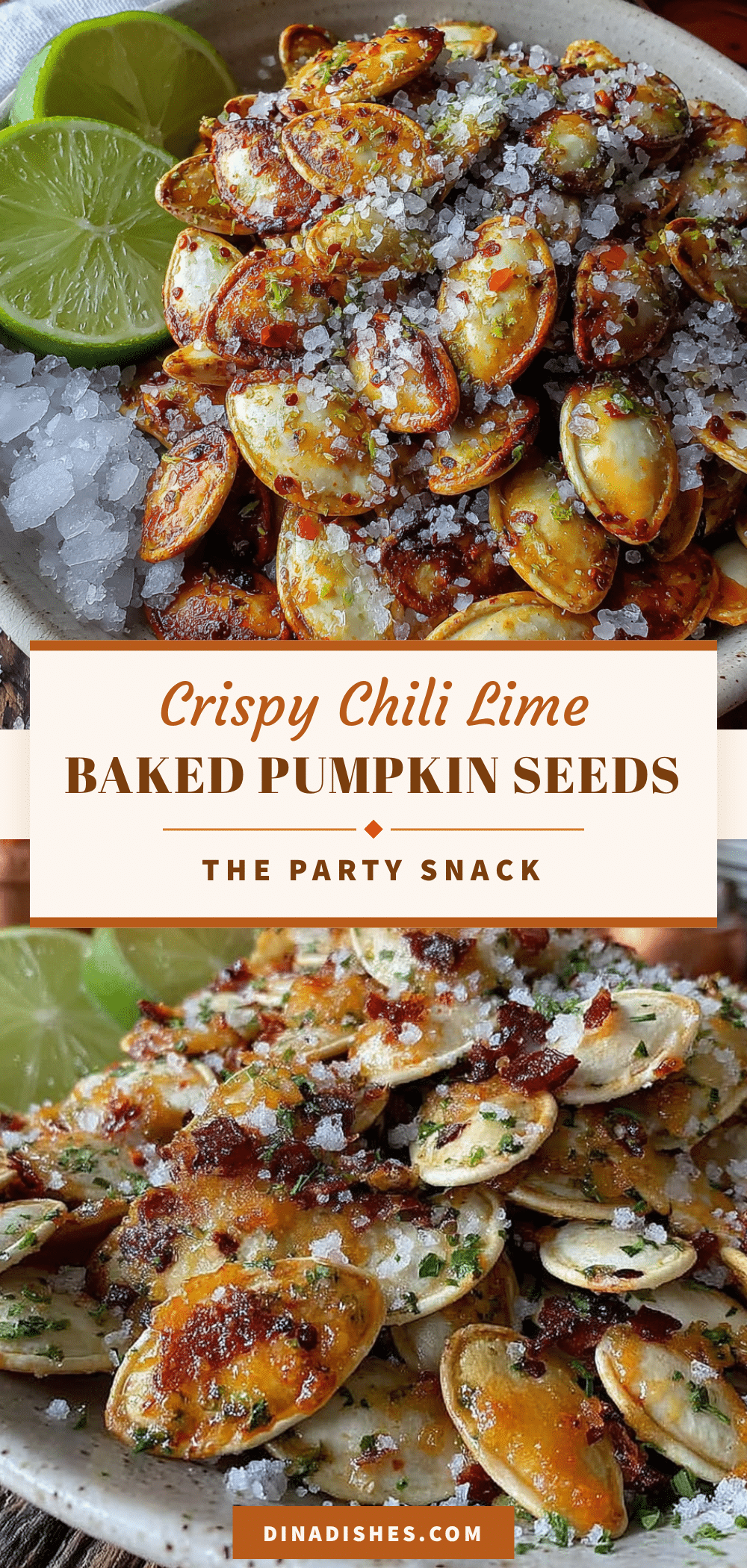 crispy chili lime baked pumpkin seeds recipe