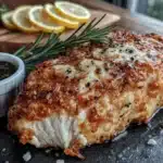 crispy lemon herb air fryer chicken - featured image