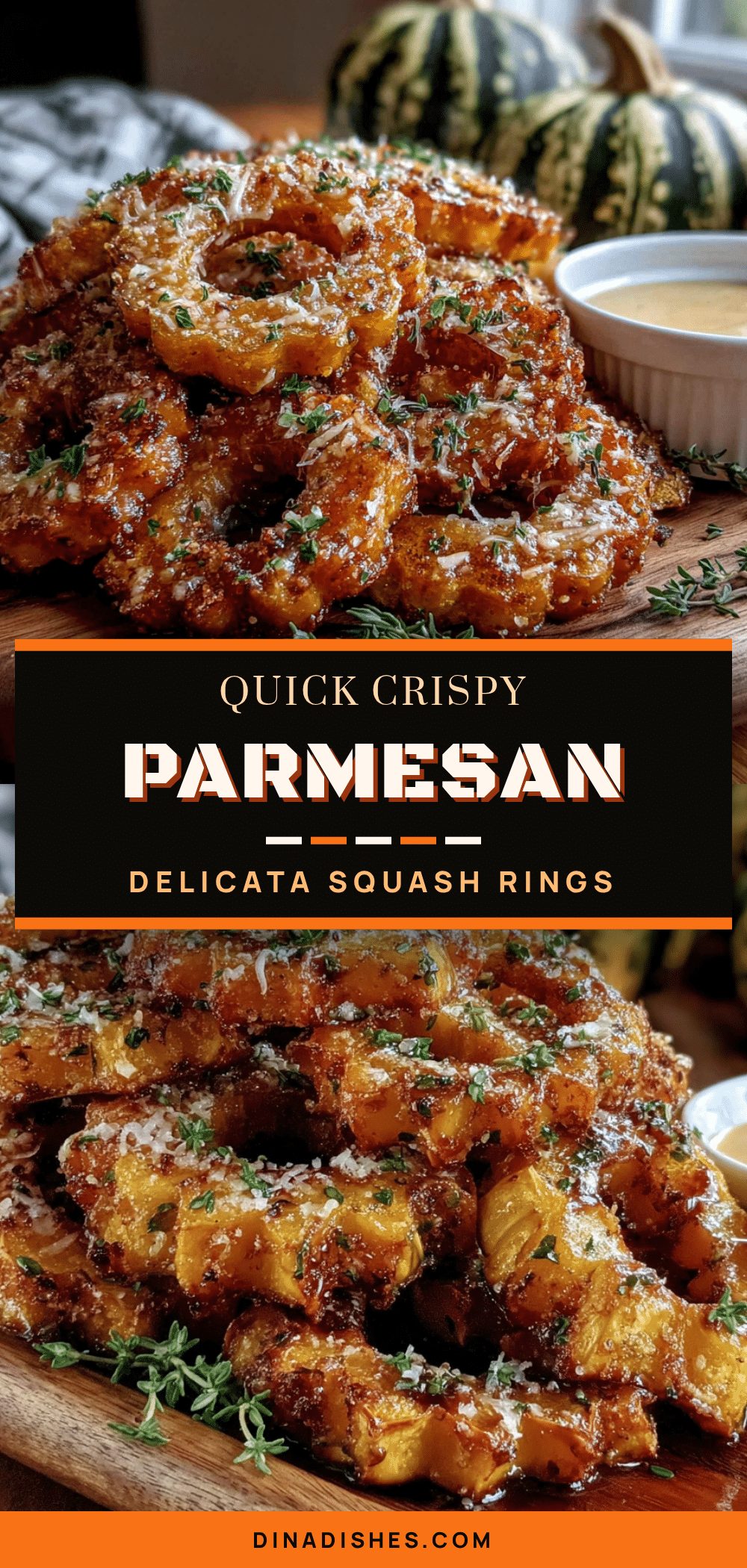 crispy parmesan delicata squash rings recipe