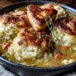 crockpot chicken pot pie soup - featured image