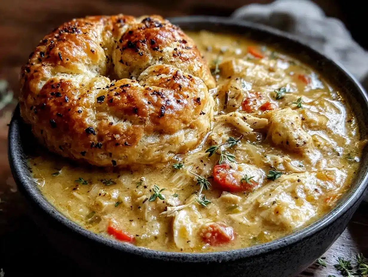 crockpot chicken pot pie soup preparation steps