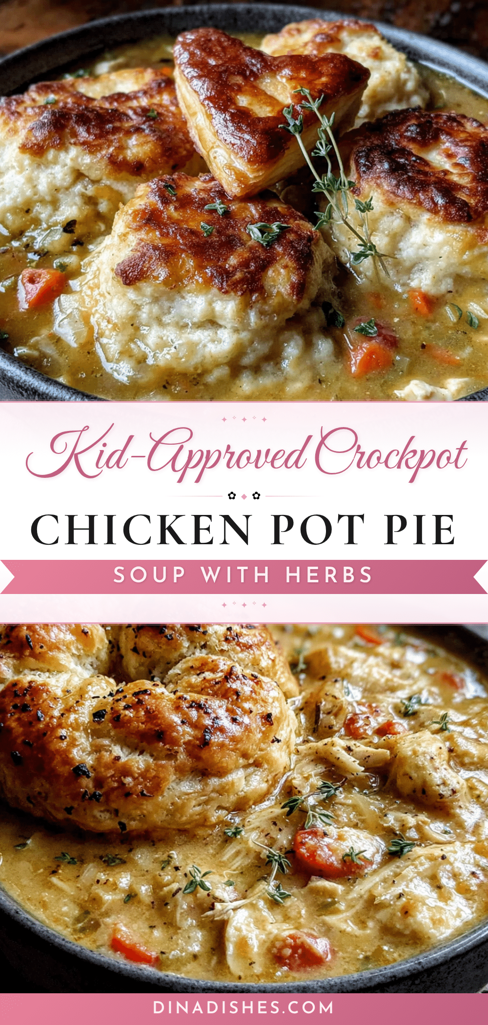crockpot chicken pot pie soup recipe