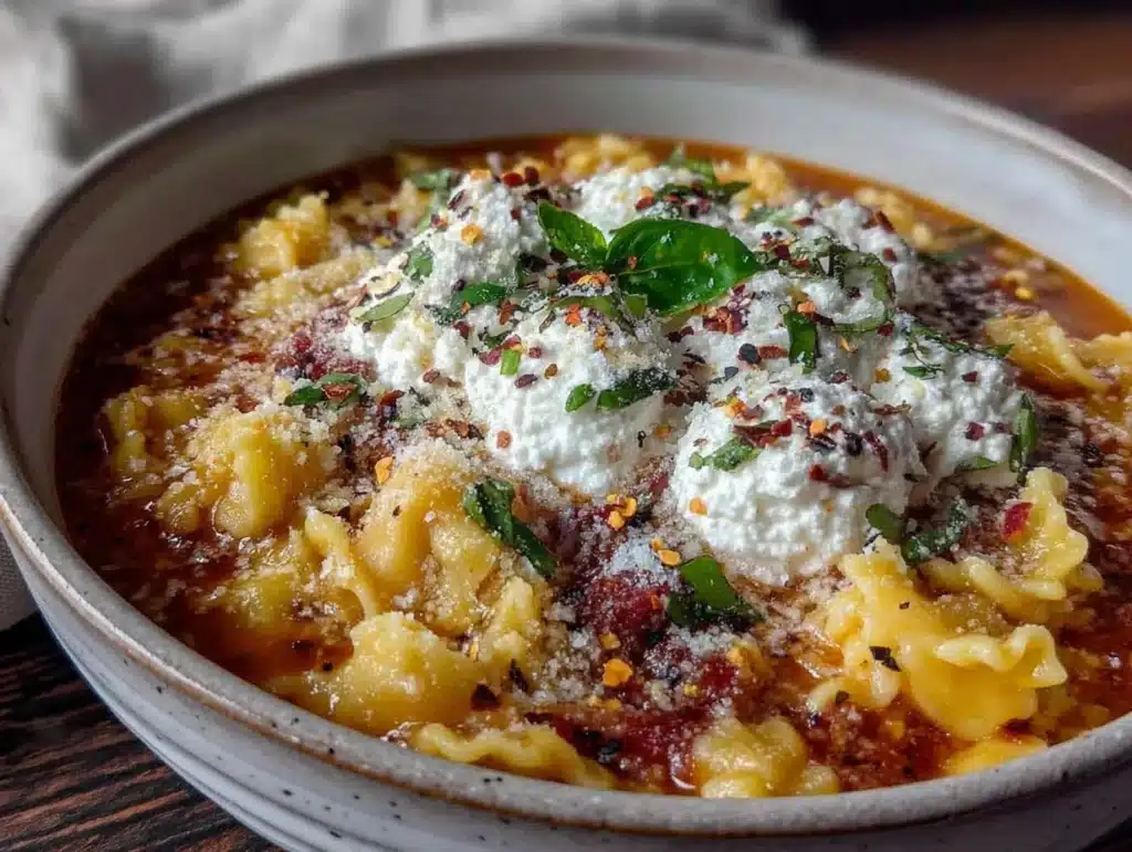 crockpot lasagna soup - featured image