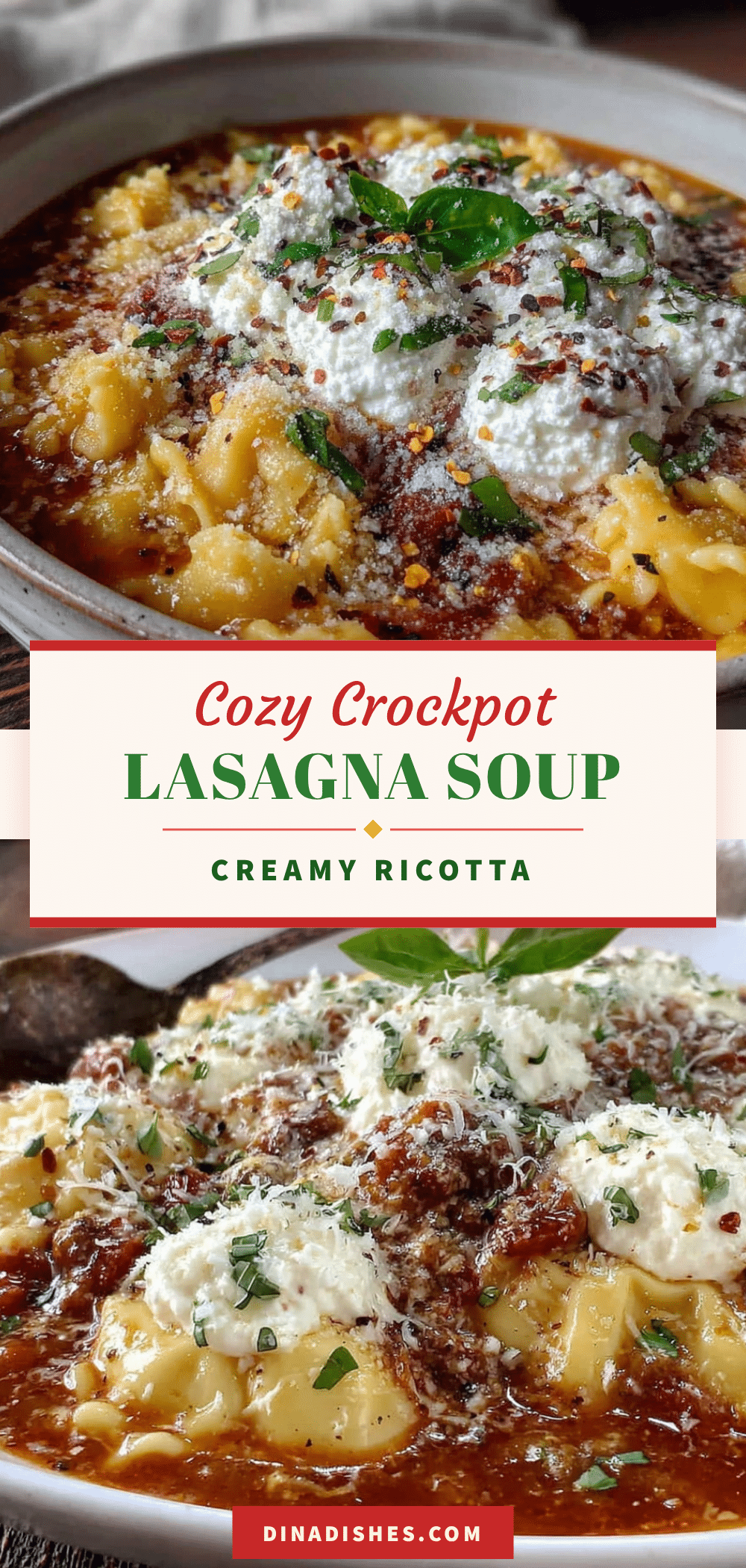 crockpot lasagna soup recipe