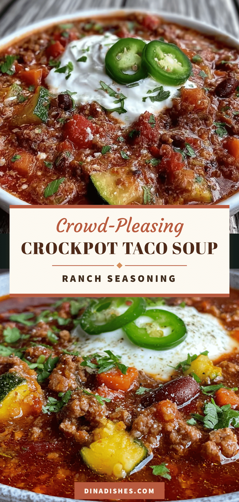crockpot taco soup with ranch seasoning recipe