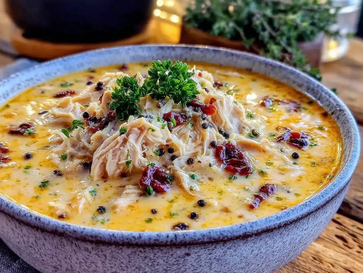 Easy Marry Me Chicken Soup with Sun-Dried Tomatoes preparation steps