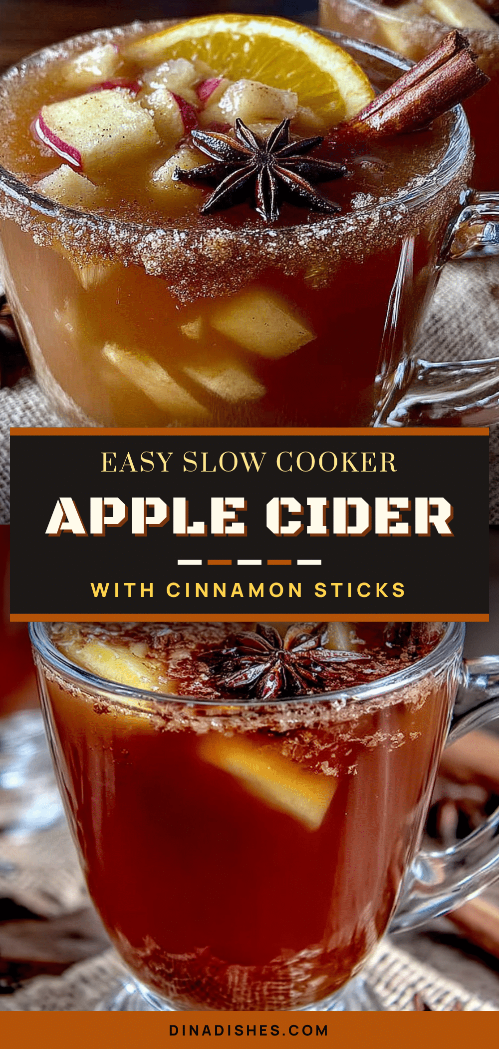 easy slow cooker apple cider with cinnamon sticks recipe