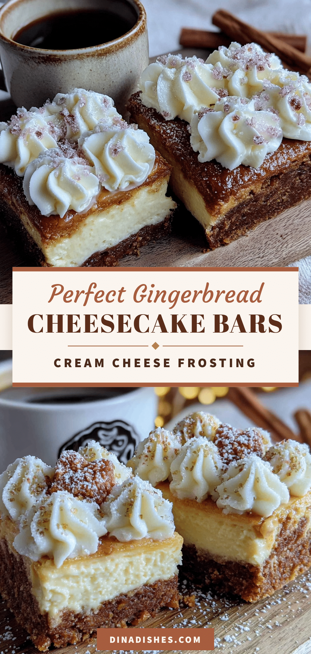 Gingerbread Cheesecake Bars recipe