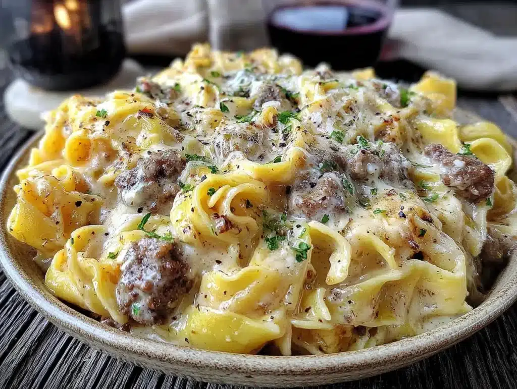 ground beef stroganoff - featured image