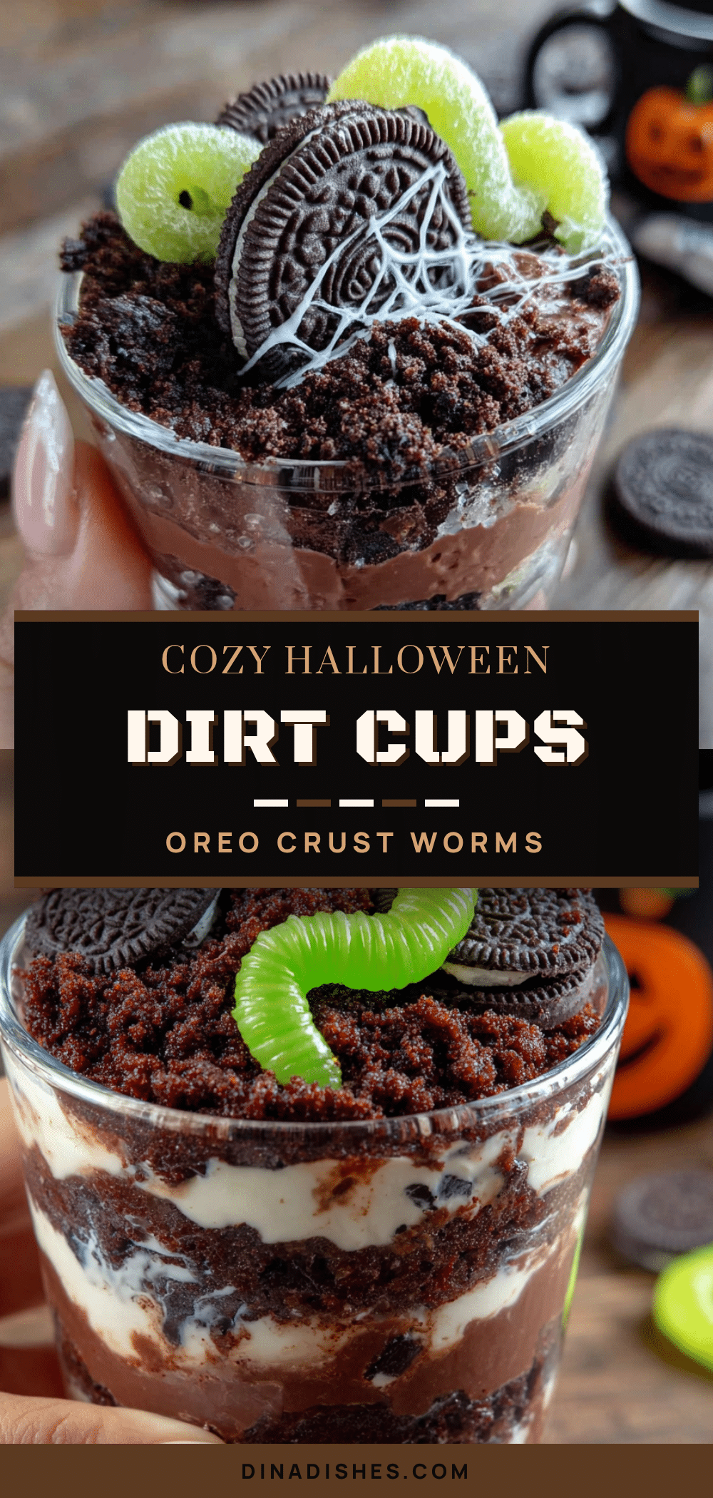 halloween dirt cups recipe