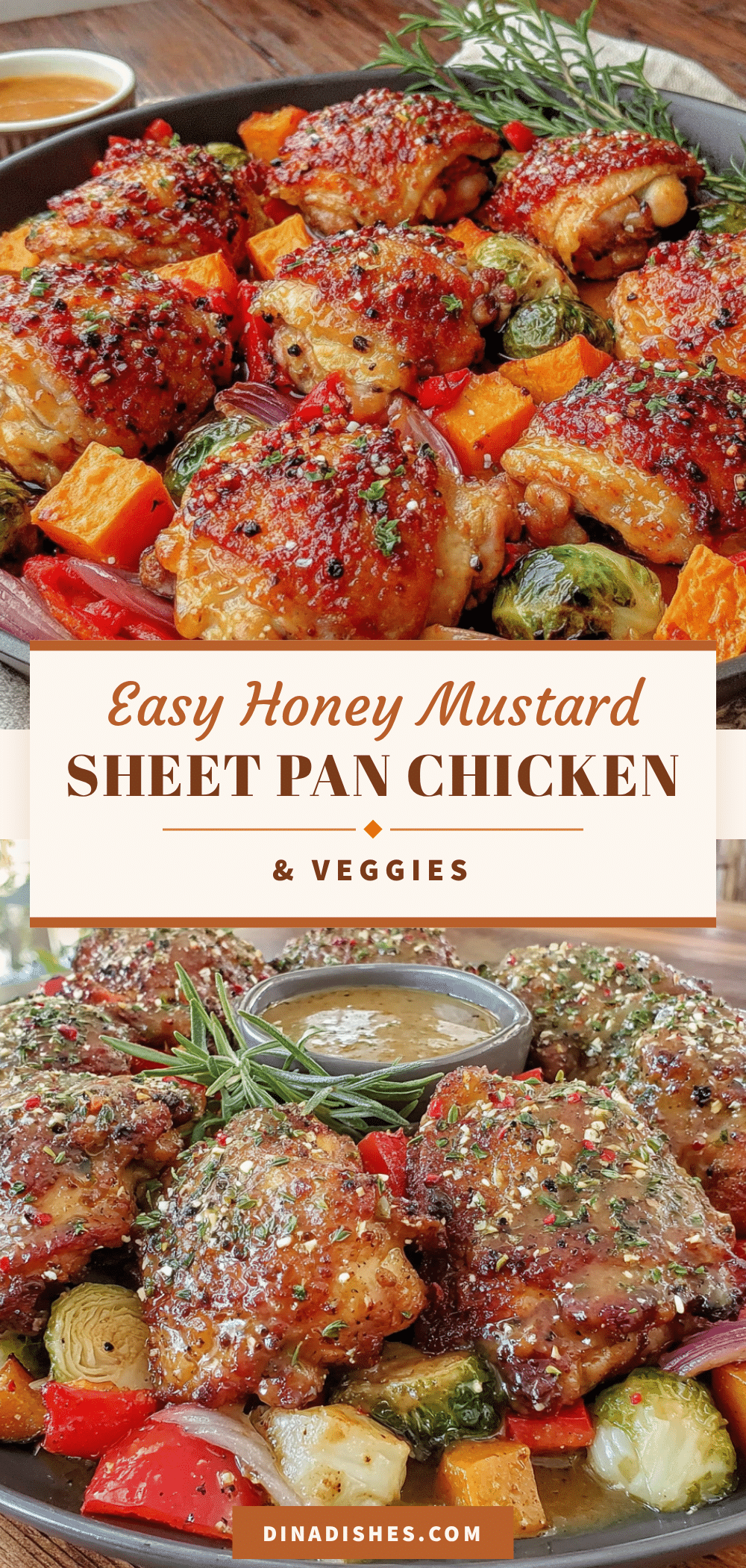 honey mustard sheet pan chicken recipe