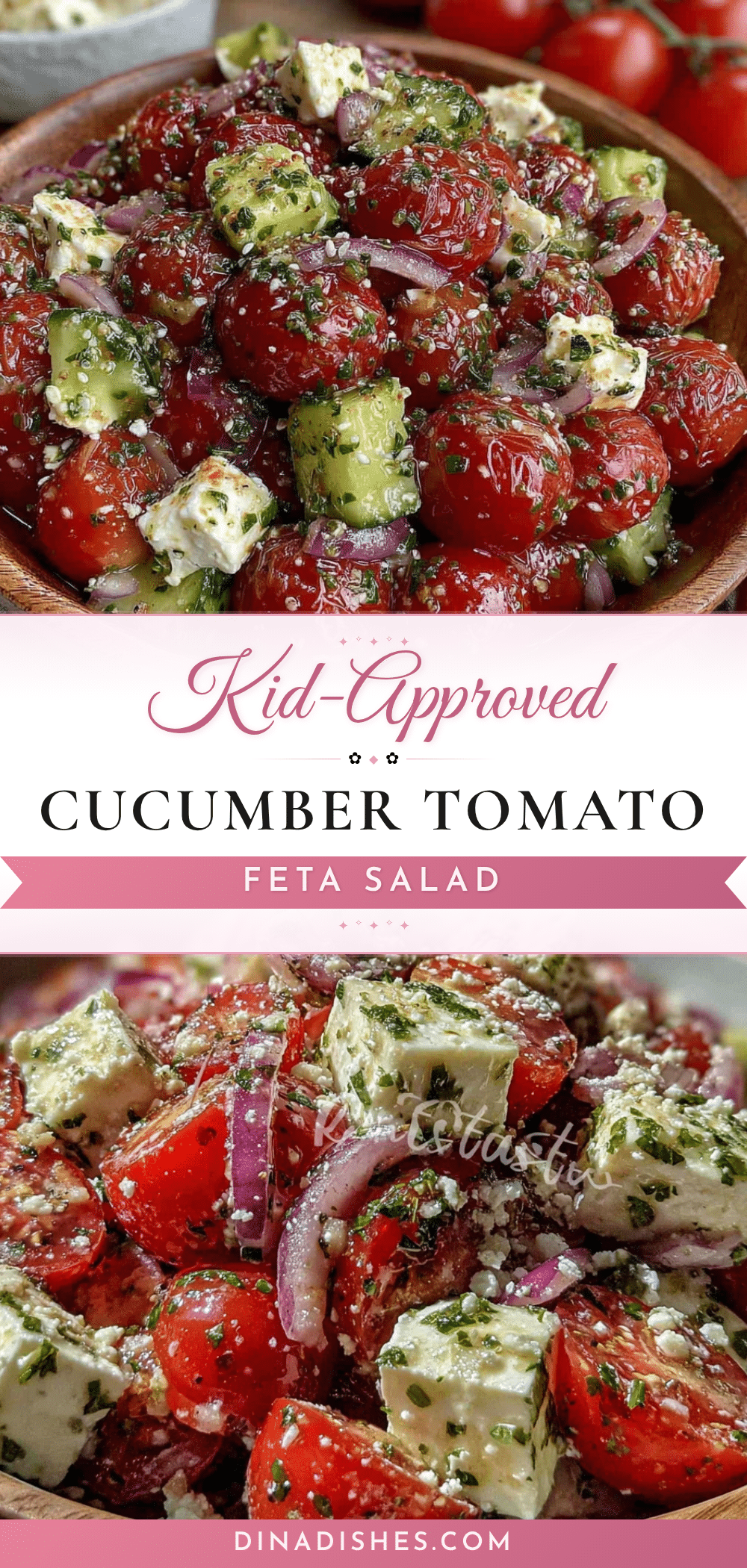 kid-approved cucumber tomato feta salad recipe