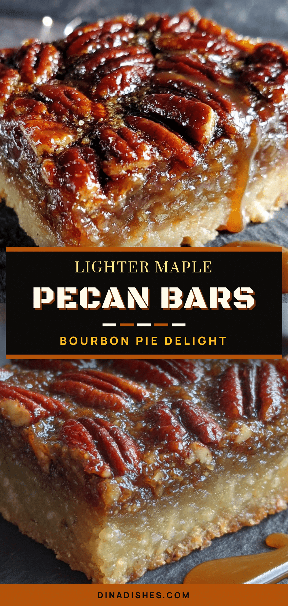 maple bourbon pecan pie bars recipe