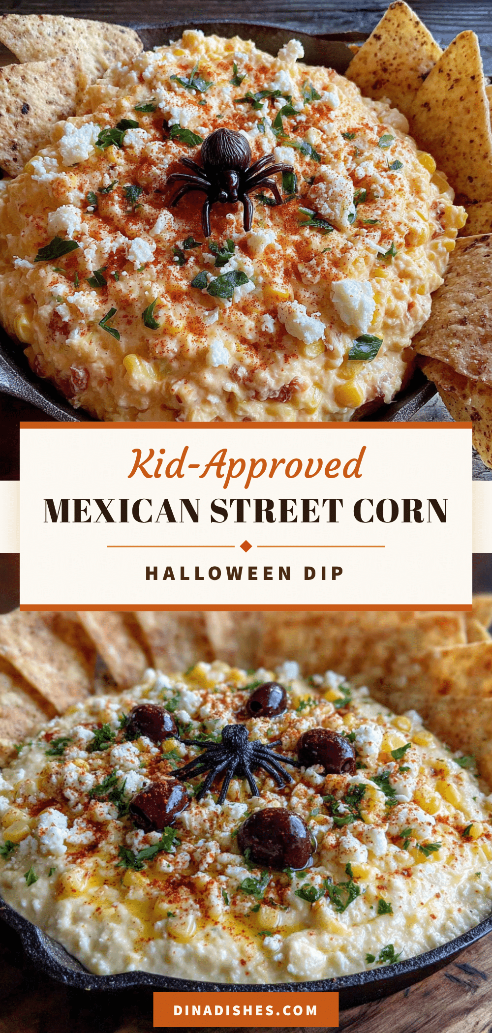 mexican street corn halloween dip recipe