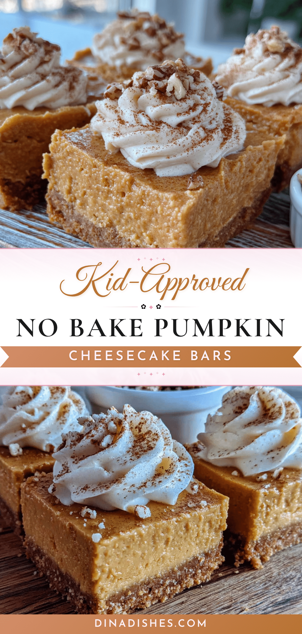 no-bake pumpkin cheesecake bars recipe