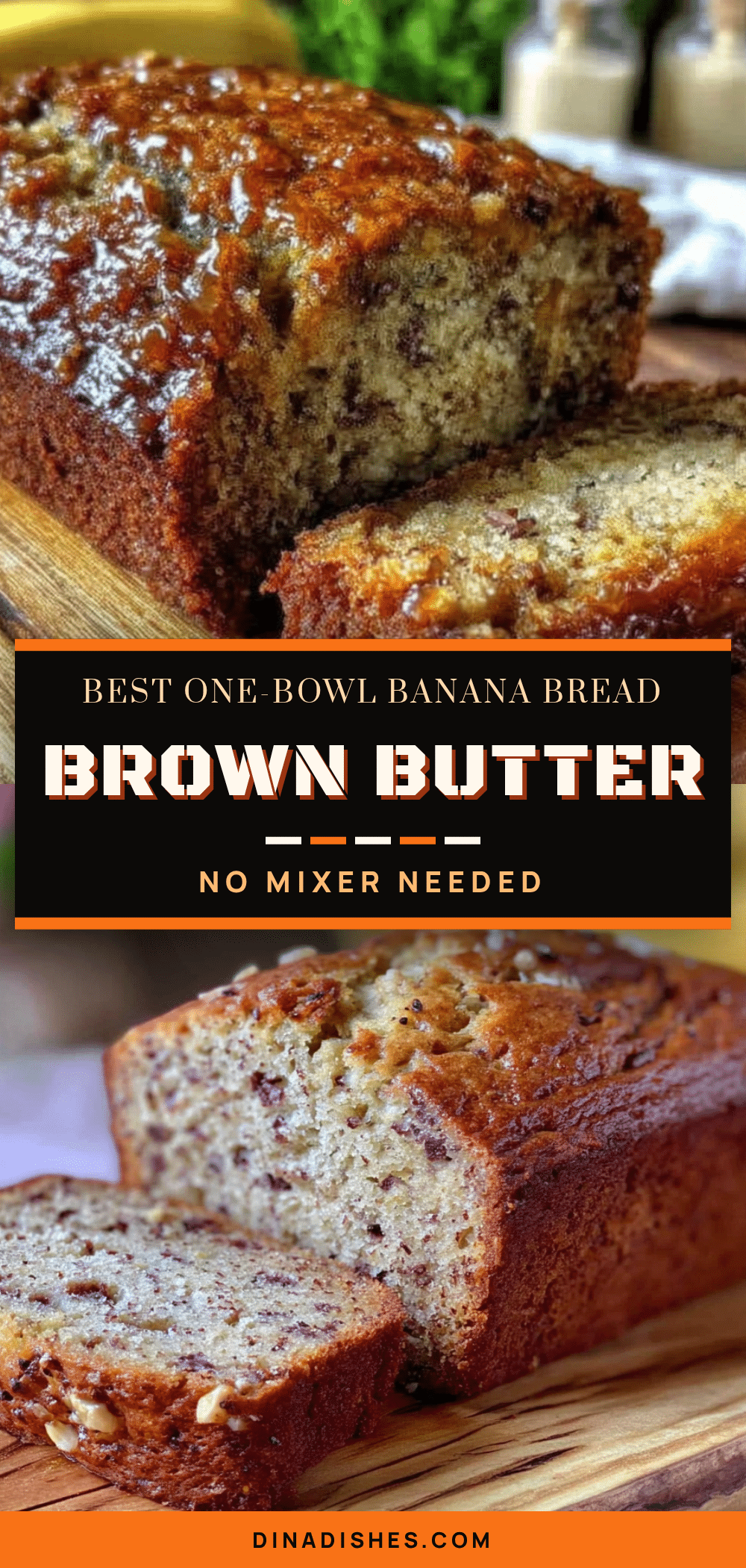 one bowl banana bread with brown butter recipe