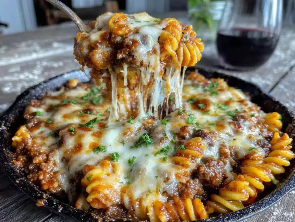 one pot ground beef pasta - featured image
