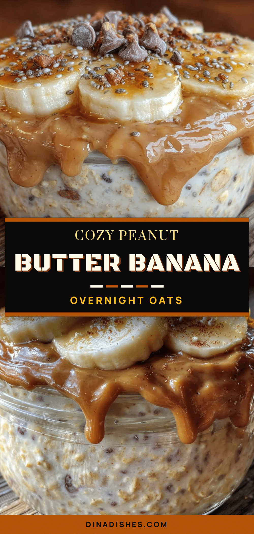 peanut butter banana overnight oats recipe