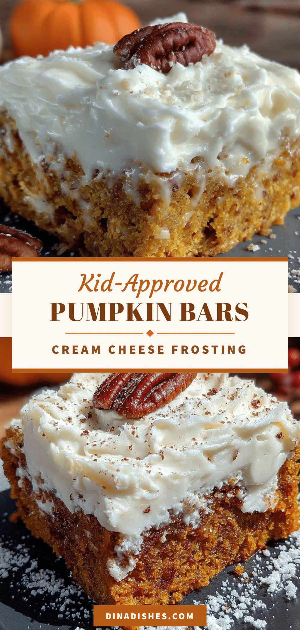 pumpkin bars with cream cheese frosting recipe