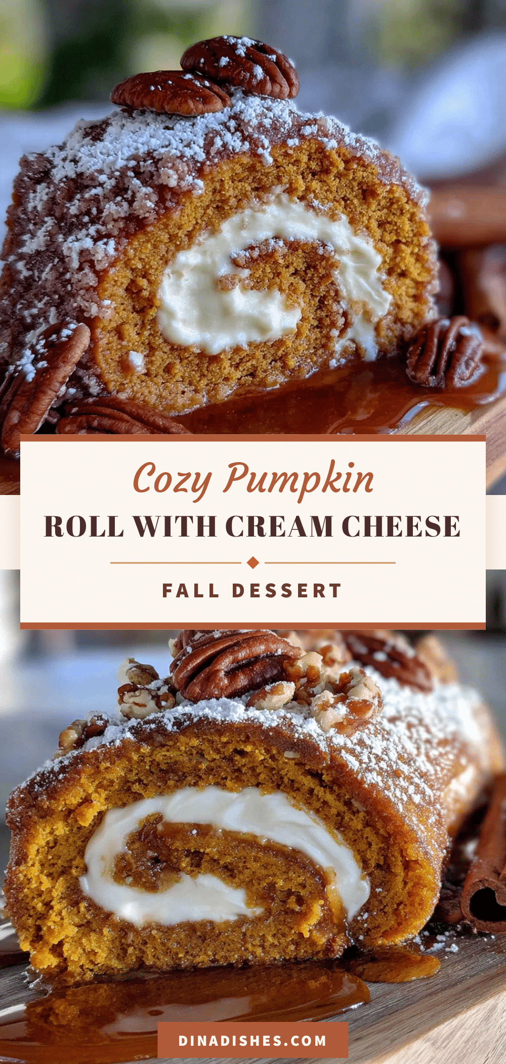 pumpkin roll with cream cheese filling recipe