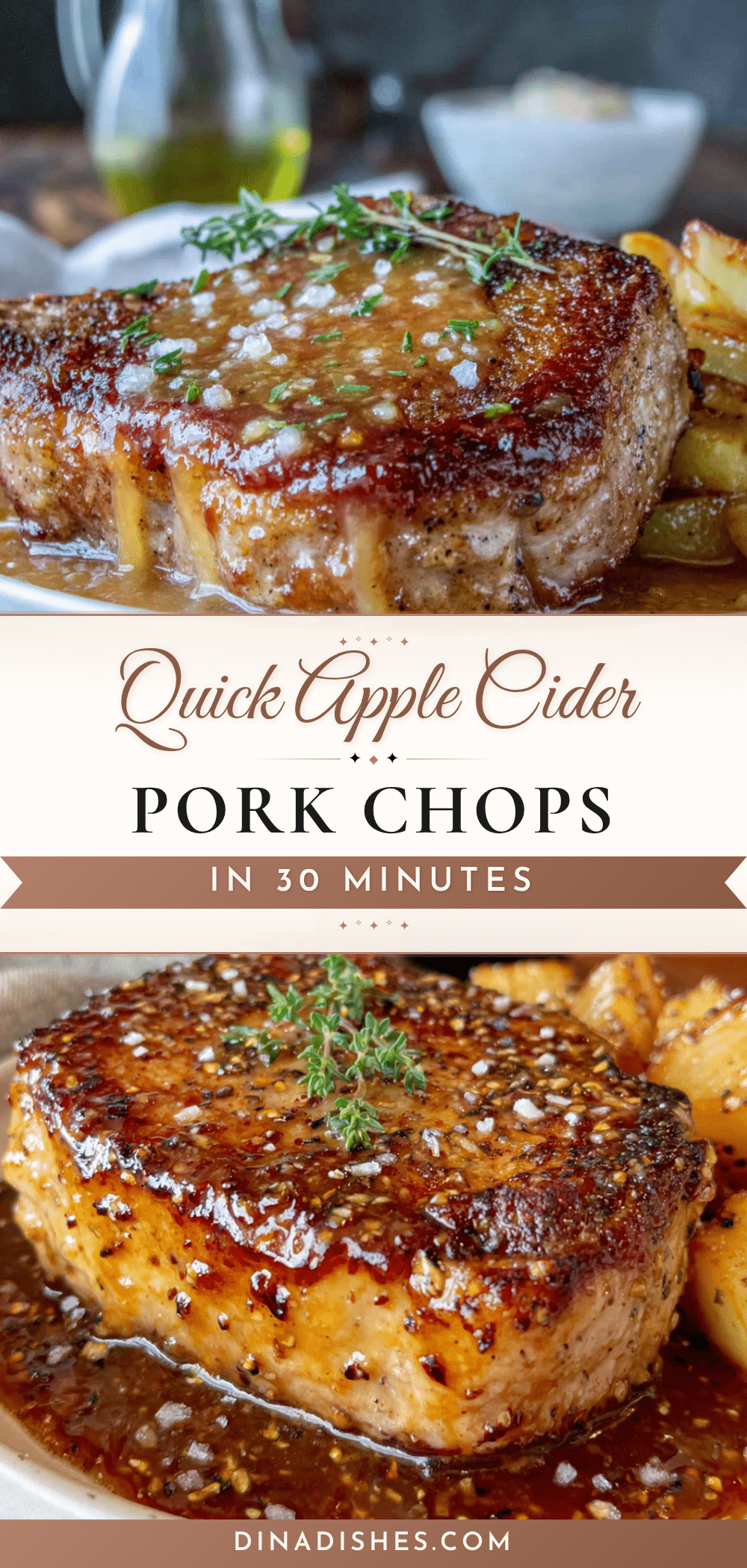 quick apple cider pork chops recipe