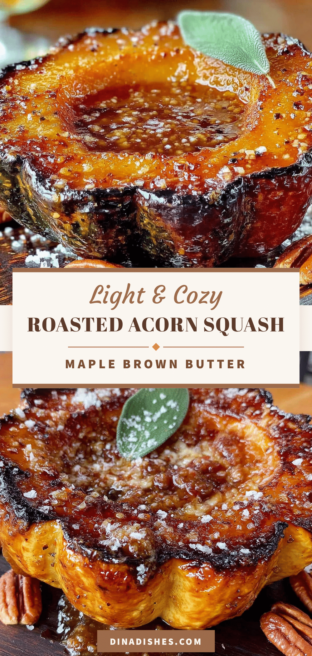 roasted acorn squash with maple brown butter recipe