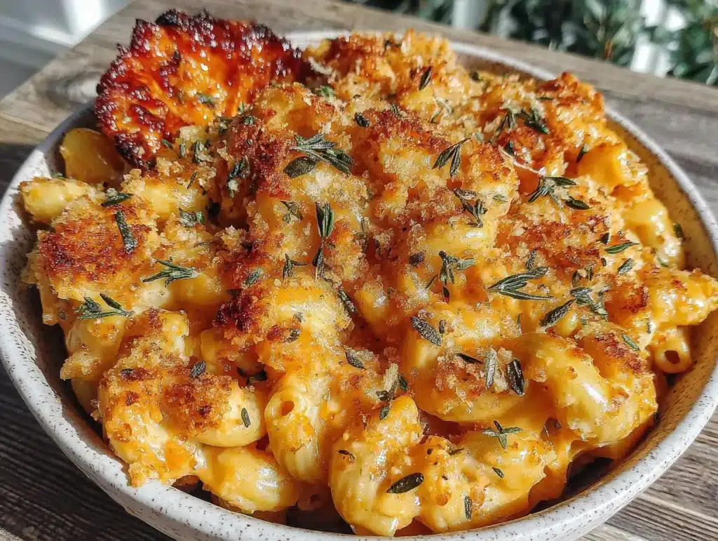 roasted butternut squash mac and cheese - featured image