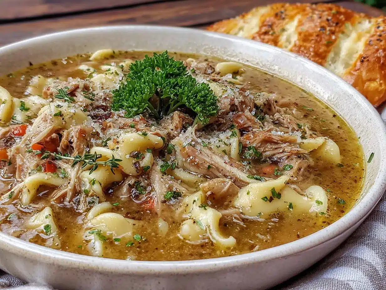 rotisserie chicken noodle soup preparation steps