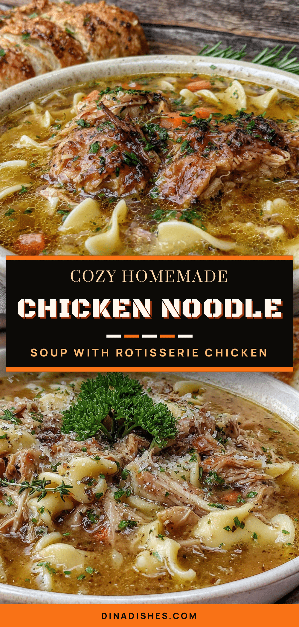 rotisserie chicken noodle soup recipe
