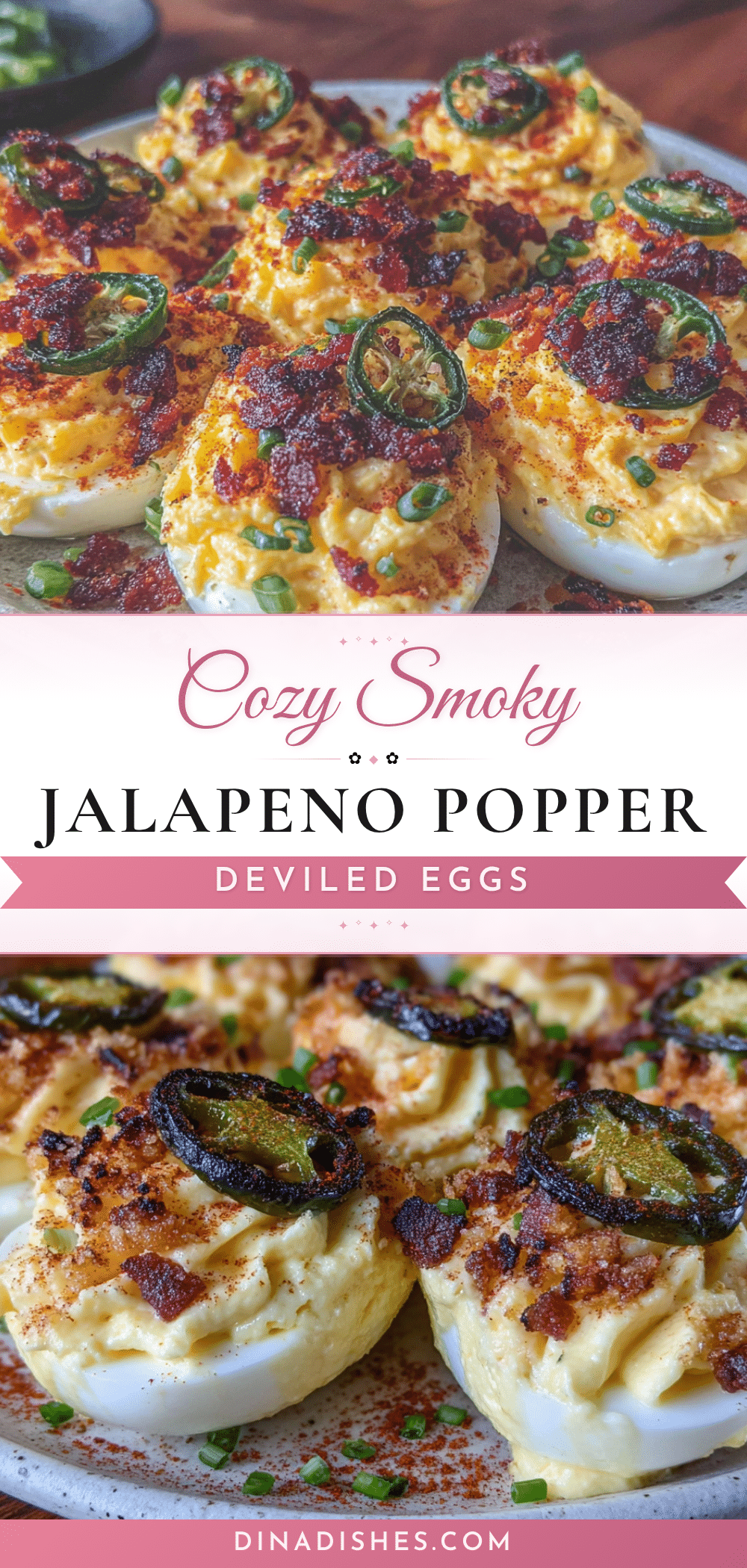 Smoky Jalapeno Popper Deviled Eggs recipe