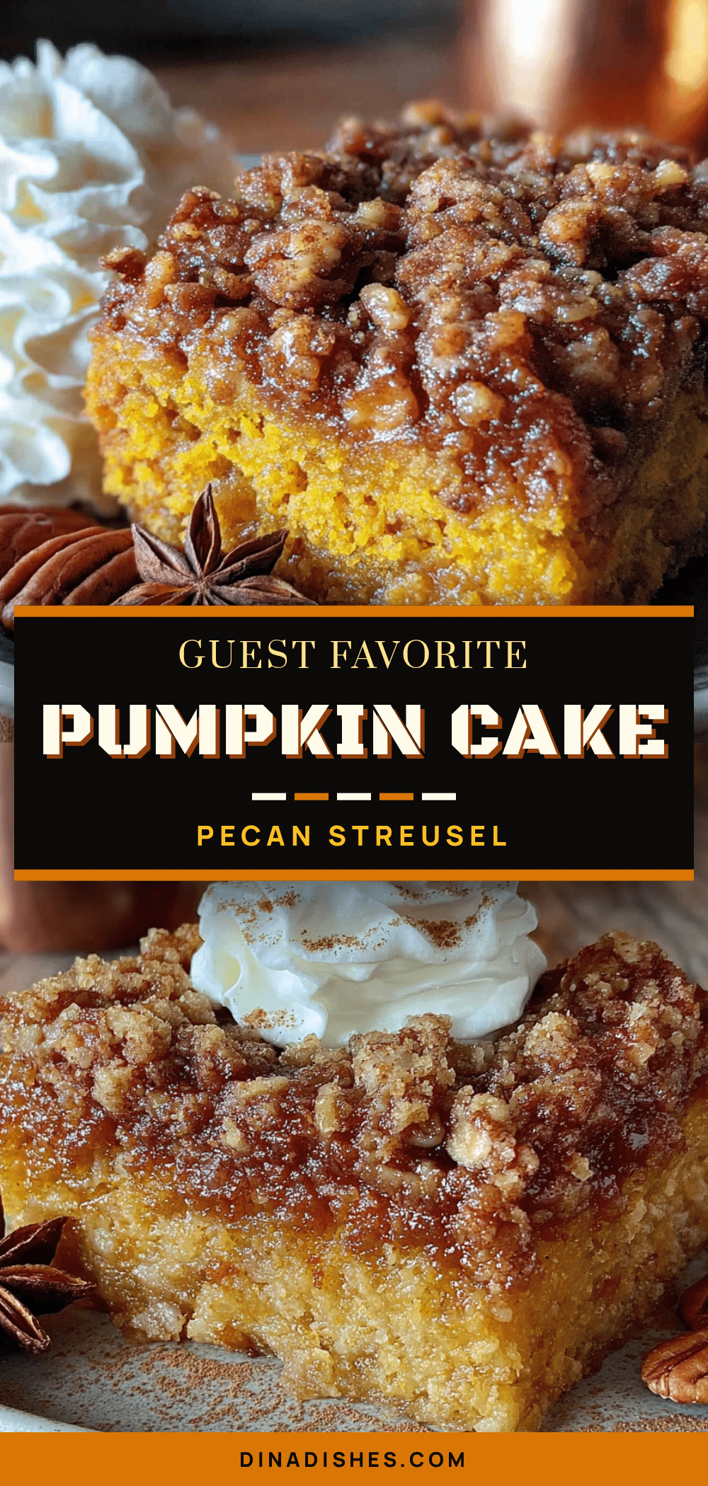 spiced pumpkin dump cake recipe