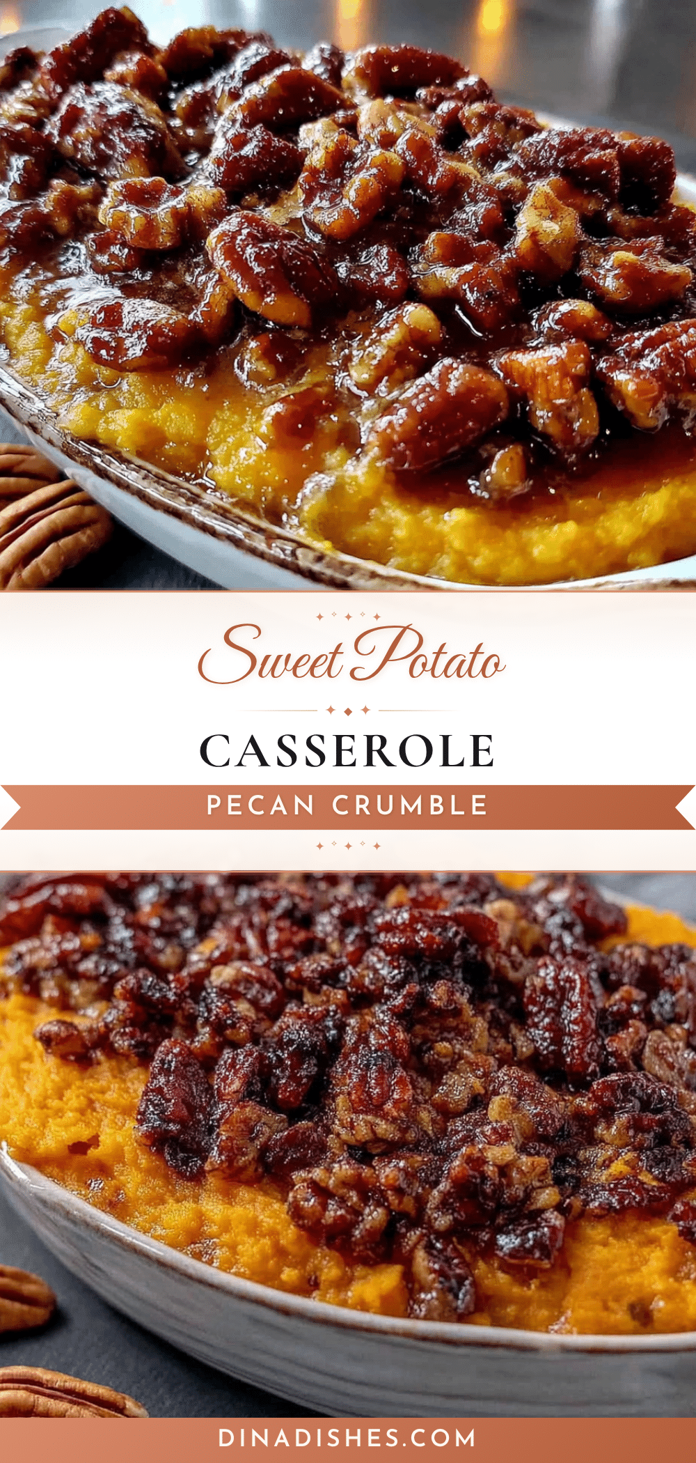 sweet potato casserole with pecan crumble recipe