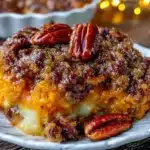 sweet potato casserole with pecan streusel - featured image