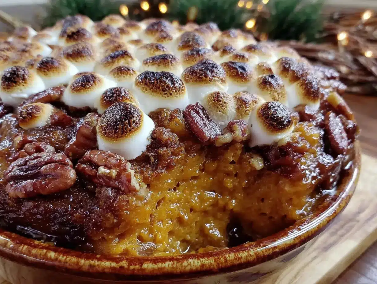 sweet potato casserole with pecan streusel preparation steps